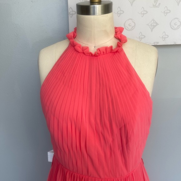 Fame and Partners Ciel Dress- mock neck pleat dress - Picture 3 of 11